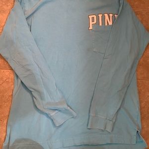 blue PINK long sleeve t shirt
